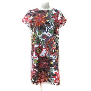 Max & Co. - マックス&コー ワンピース ひざ丈 花柄 半袖 XL Max & Co. - マックス&コー ワンピース ひざ丈 花柄 半袖 XL