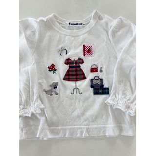 ファミリア(familiar)のfamiliar 長袖トップス　80cm(Ｔシャツ)