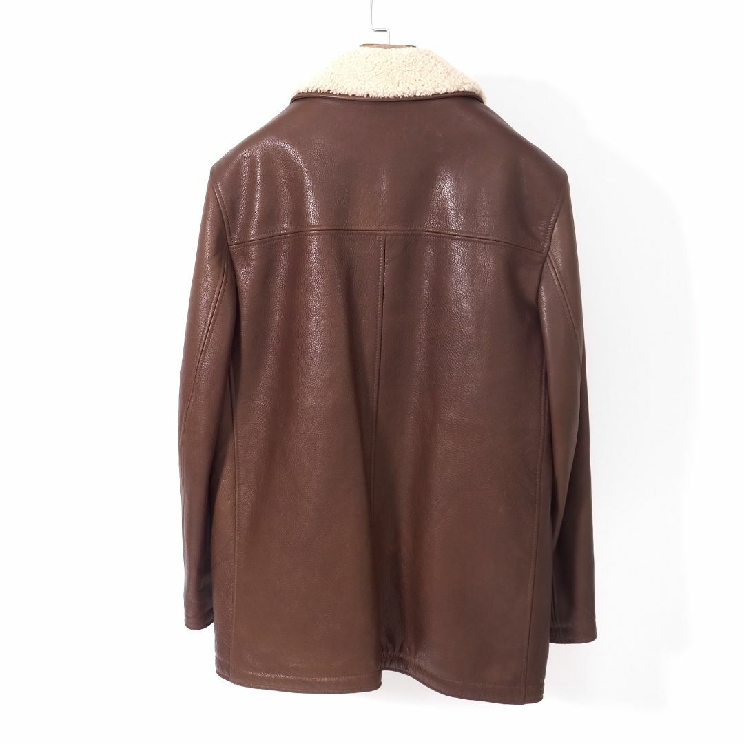 Dunhill - ダンヒル 襟ファー 裏地 ボア カーフレザー Dunhill - ダンヒル 襟ファー 裏地 ボア カーフレザー