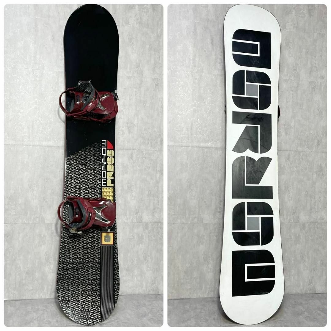 スノーボードセット モロー プレス MORROW メンズ 2点 154cm 板 スノーボードセット モロー プレス MORROW メンズ 2点 154cm 板