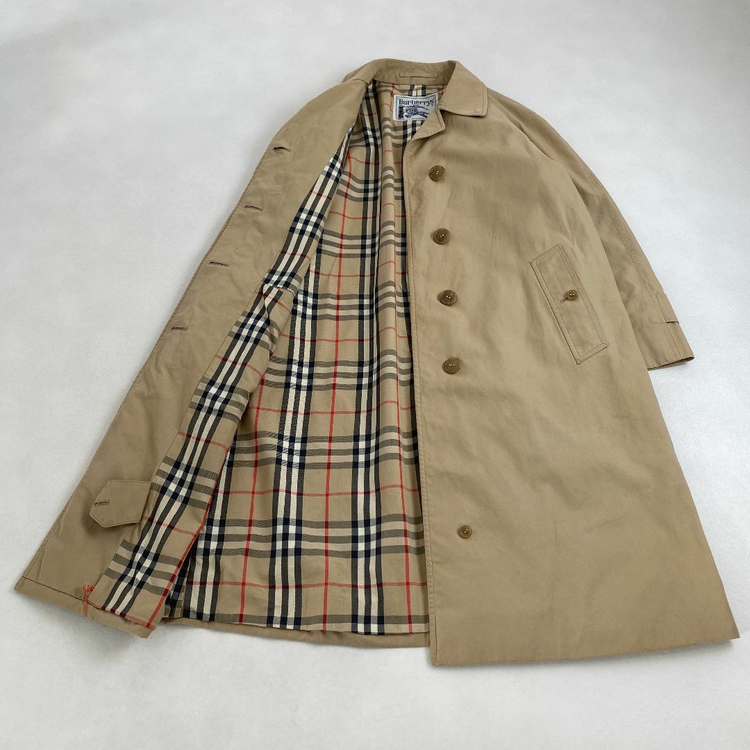 BURBERRY - バーバリー　ステンカラーコート　Burberry　 ロングコート チェック柄裏地