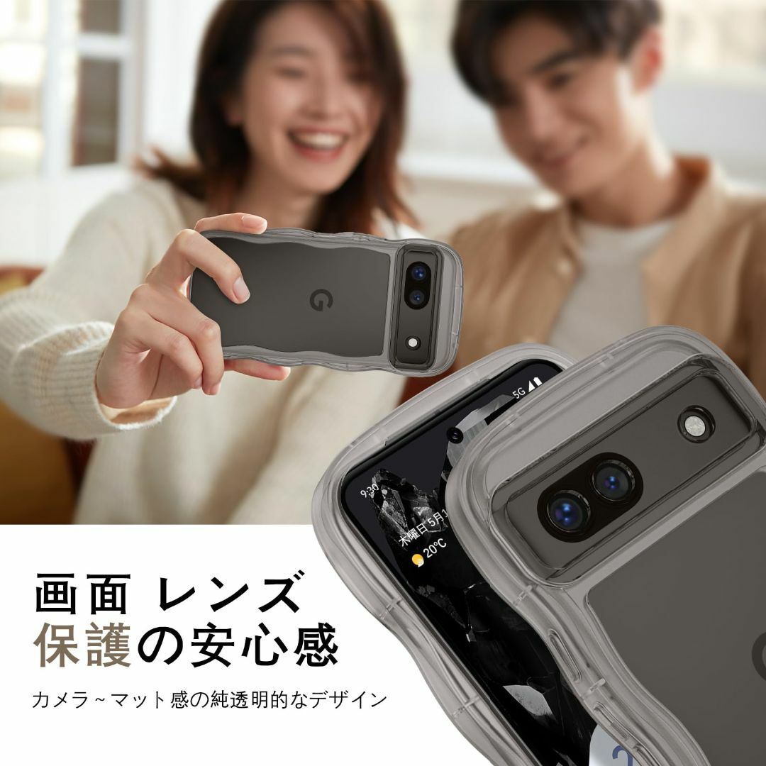 【色:ブラック_サイズ:GooglePixel8A】GUAGUA Google  スマホ/家電/カメラのスマホアクセサリー(その他)の商品写真