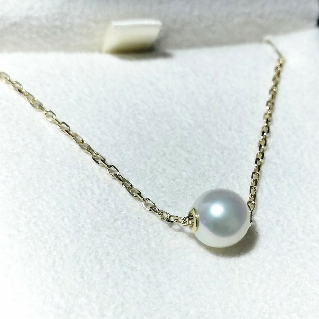 MIKIMOTO - ミキモト パール ネックレス K18YG 7.0mm 2.2gの通販 MIKIMOTO - ミキモト パール ネックレス K18YG 7.0mm 2.2gの通販