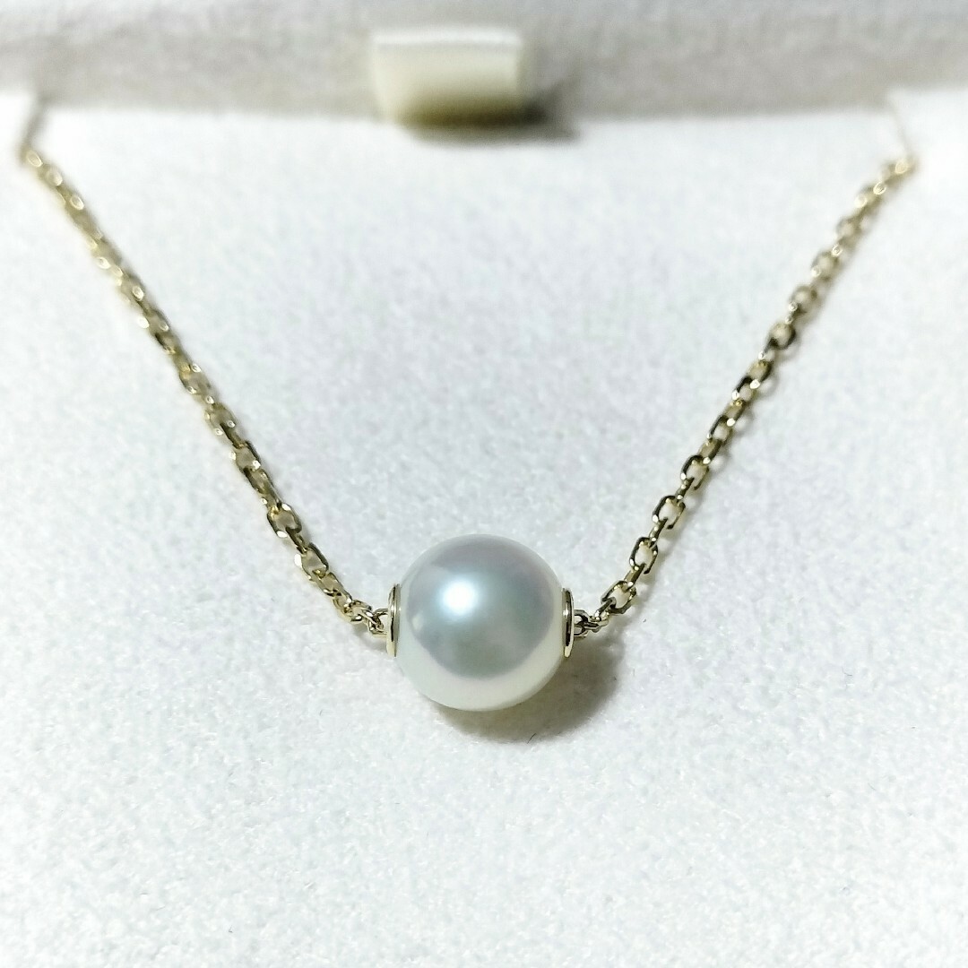 MIKIMOTO - ミキモト パール ネックレス K18YG 7.0mm 2.2gの通販 MIKIMOTO - ミキモト パール ネックレス K18YG 7.0mm 2.2gの通販