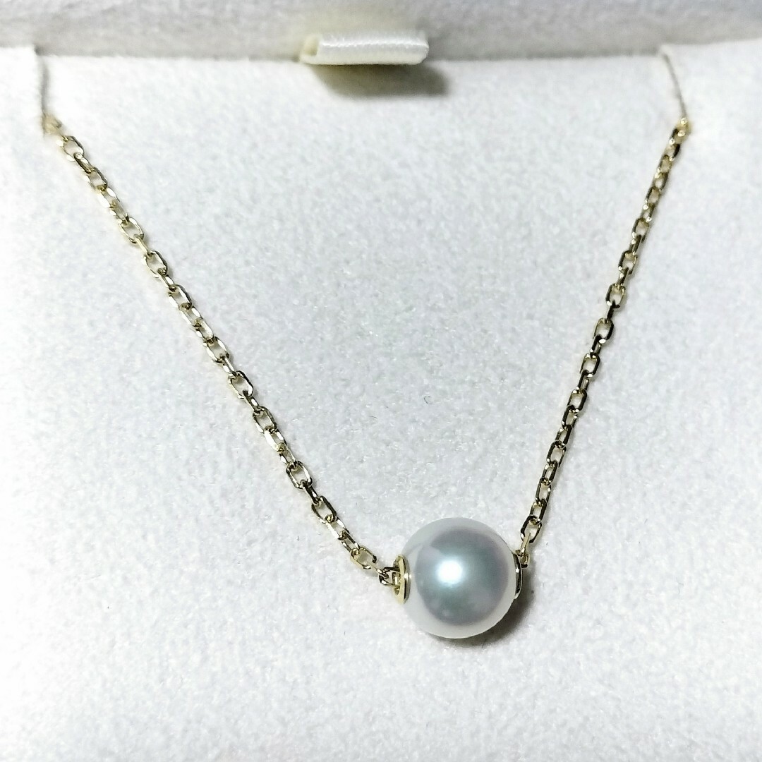 MIKIMOTO - ミキモト パール ネックレス K18YG 7.0mm 2.2gの通販 MIKIMOTO - ミキモト パール ネックレス K18YG 7.0mm 2.2gの通販