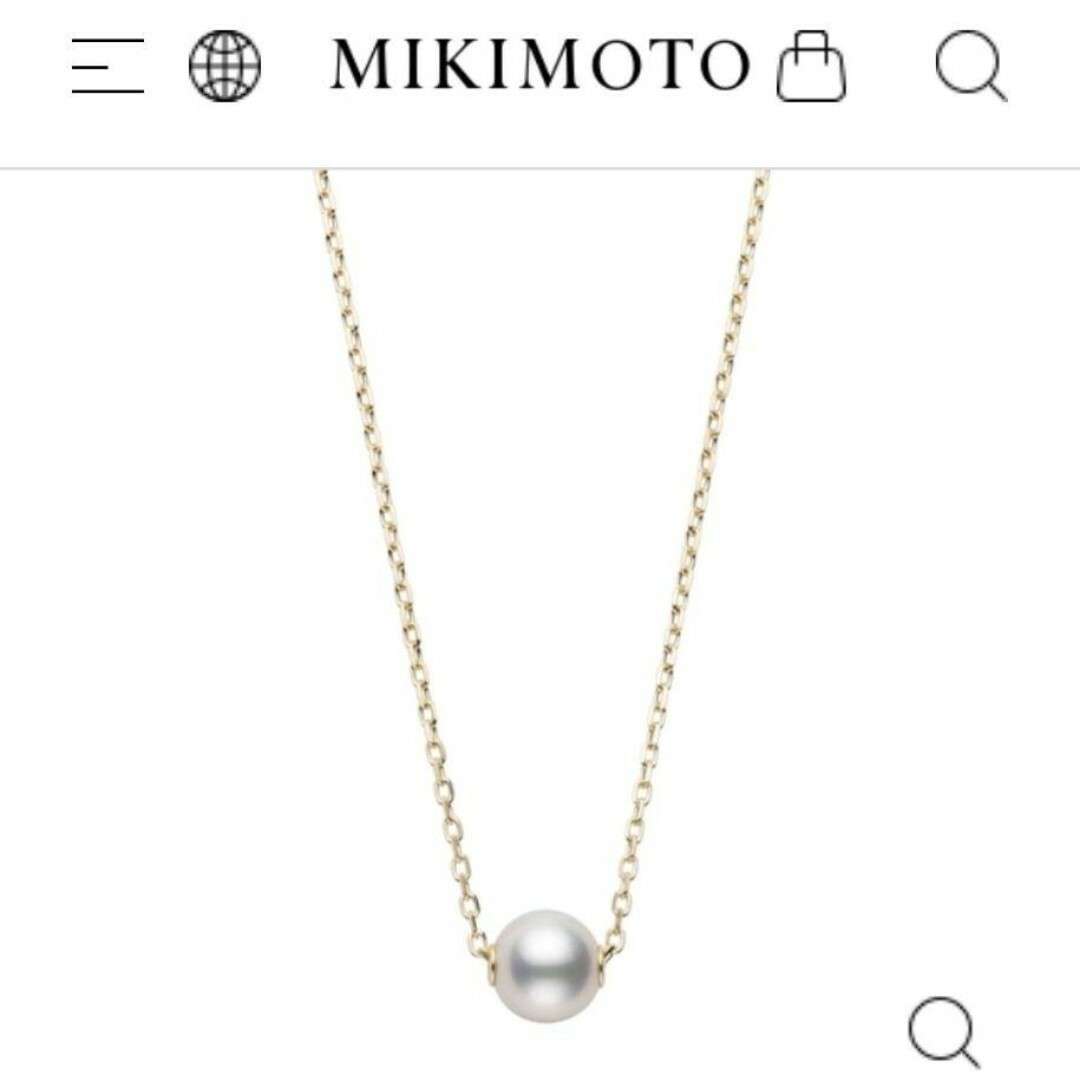 MIKIMOTO - ミキモト パール ネックレス K18YG 7.0mm 2.2gの通販 MIKIMOTO - ミキモト パール ネックレス K18YG 7.0mm 2.2gの通販