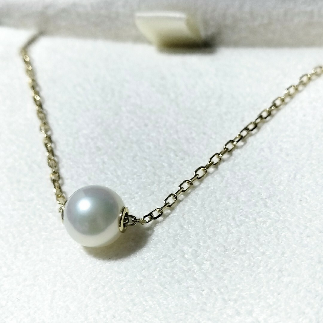 MIKIMOTO - ミキモト パール ネックレス K18YG 7.0mm 2.2gの通販 MIKIMOTO - ミキモト パール ネックレス K18YG 7.0mm 2.2gの通販