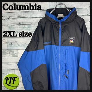 Columbia - コロンビア 刺繍ロゴ フード付 ナイロンジャケット Columbia - コロンビア 刺繍ロゴ フード付 ナイロンジャケット