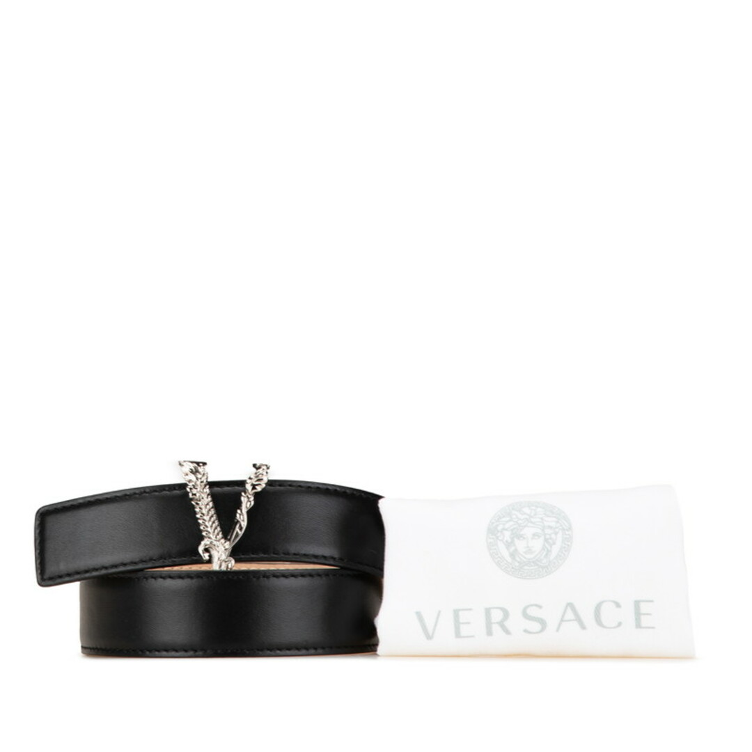 VERSACE - 美品 ヴェルサーチェ ヴィルトス Vロゴ ベルト 55/22 VERSACE - 美品 ヴェルサーチェ ヴィルトス Vロゴ ベルト 55/22