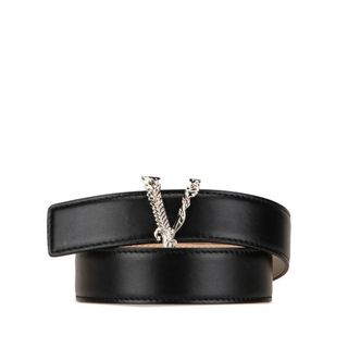 VERSACE - 美品 ヴェルサーチェ ヴィルトス Vロゴ ベルト 55/22 VERSACE - 美品 ヴェルサーチェ ヴィルトス Vロゴ ベルト 55/22