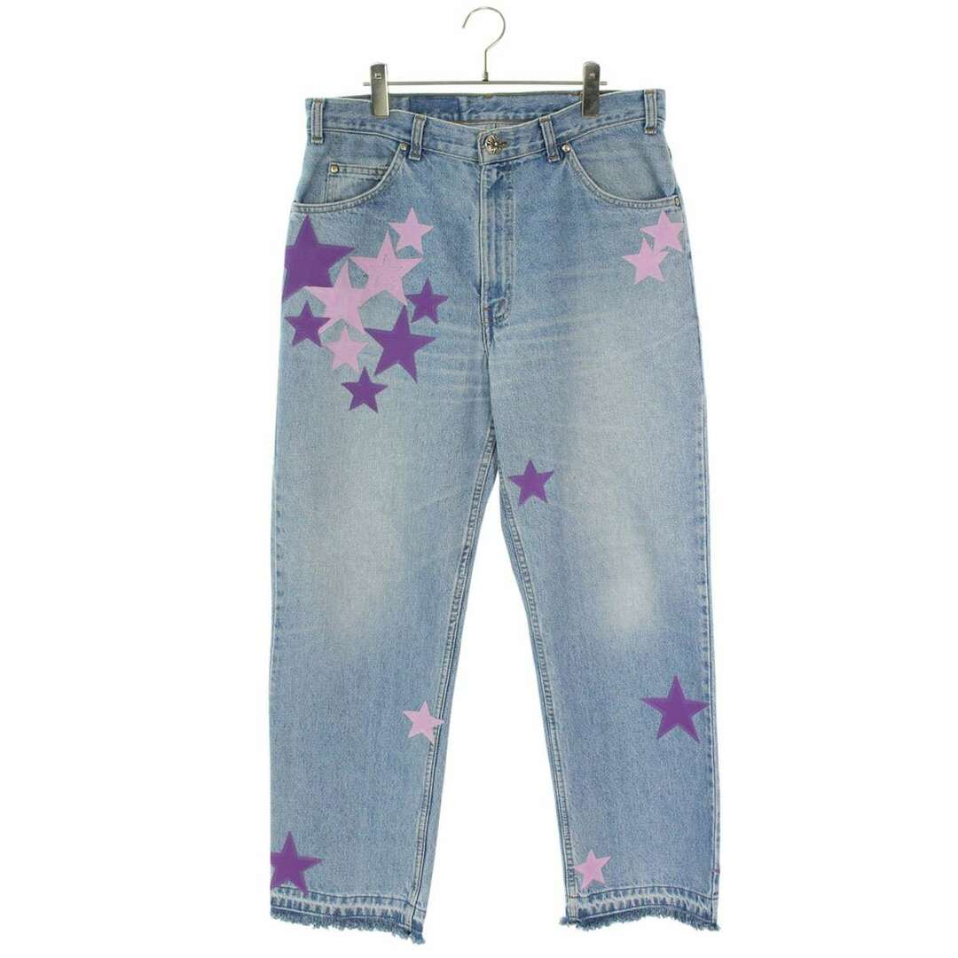 Chrome Hearts - クロムハーツ VNTG JEAN BLU ORNG TAB スター Chrome Hearts - クロムハーツ VNTG JEAN BLU ORNG TAB スター
