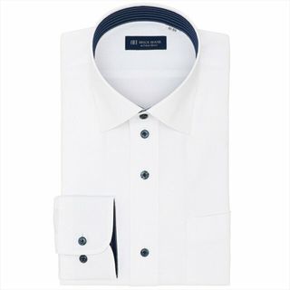 ブリックハウスバイトウキョウシャツ(BRICK HOUSE by Tokyo Shirts)の【ホワイト】【透け防止】 ワイド 長袖 形態安定 ワイシャツ BM01I706AB16W1S-90(その他)