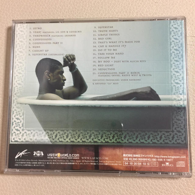 【USHER】アッシャー アルバム CONFESSIONS エンタメ/ホビーのCD(R&B/ソウル)の商品写真