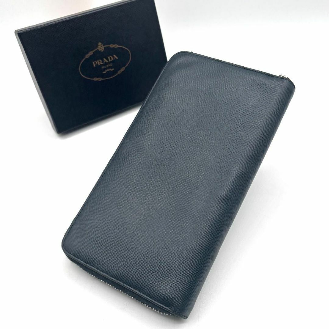 PRADA - 美品 プラダ 長財布 オーガナイザー ネイビー 車 カー PRADA - 美品 プラダ 長財布 オーガナイザー ネイビー 車 カー