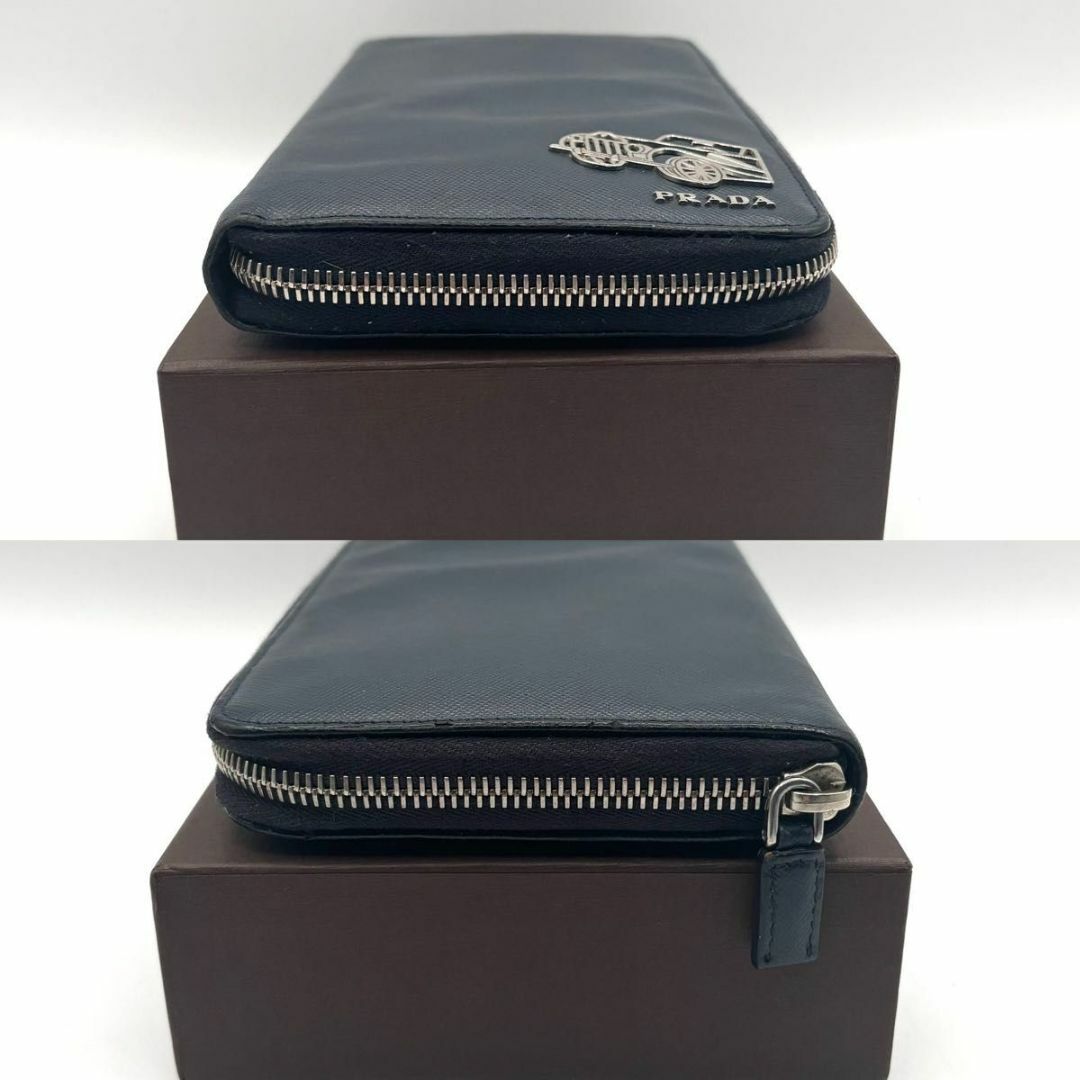PRADA - 美品 プラダ 長財布 オーガナイザー ネイビー 車 カー PRADA - 美品 プラダ 長財布 オーガナイザー ネイビー 車 カー