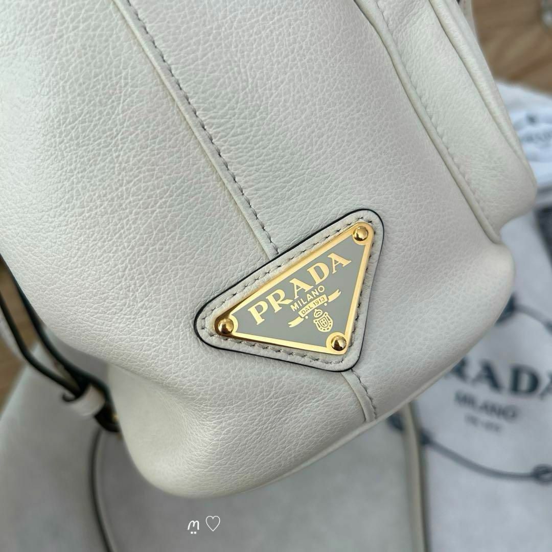 PRADA プラダ デュエット オールレザーショルダーハンドバッグ PRADA プラダ デュエット オールレザーショルダーハンドバッグ