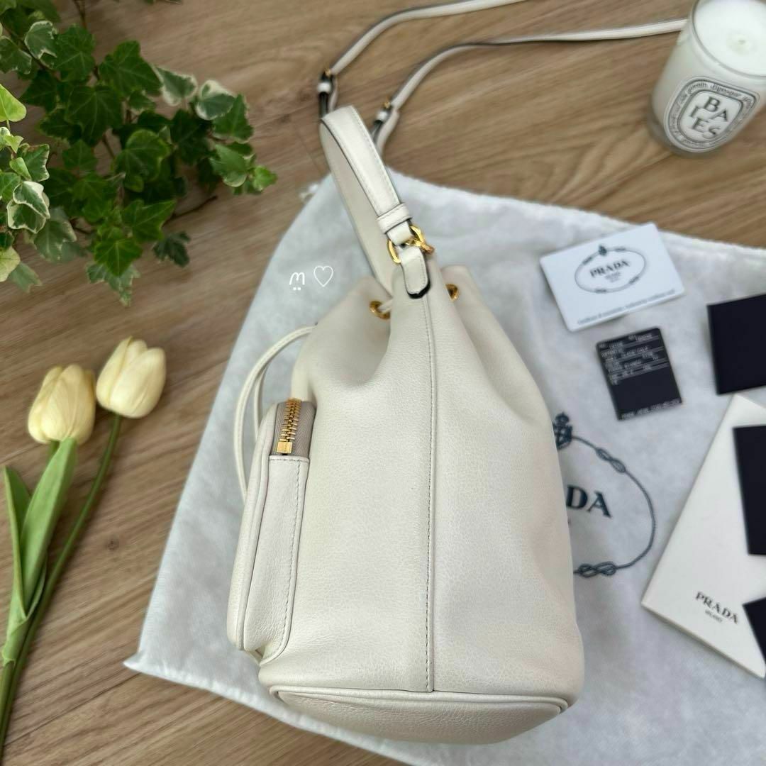 PRADA プラダ デュエット オールレザーショルダーハンドバッグ PRADA プラダ デュエット オールレザーショルダーハンドバッグ