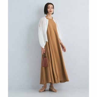 ユナイテッドアローズグリーンレーベルリラクシング(UNITED ARROWS green label relaxing)の【MD.BROWN】[size TALLあり]パネルフレア インレー ワンピース(その他)