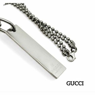GUCCI - 【美品】GUCCI ネックレス プレート 2連 ボールチェーン GUCCI - 【美品】GUCCI ネックレス プレート 2連 ボールチェーン