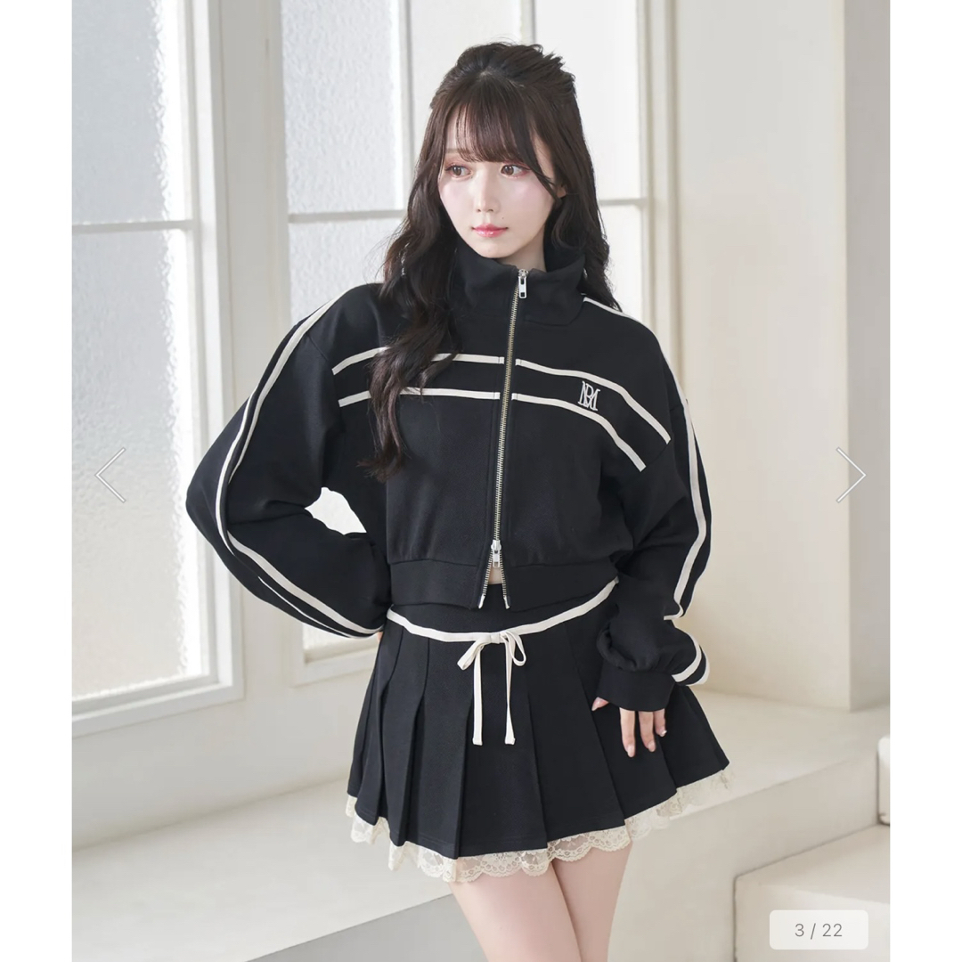 ロゼミューズ Rose Muse line jersey skirt set ロゼミューズ Rose Muse line jersey skirt set