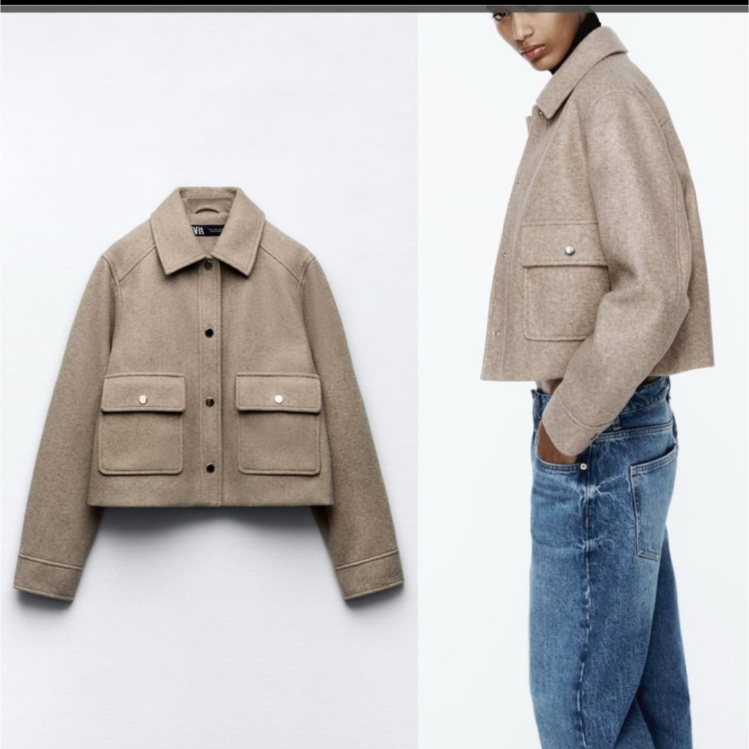 ZARA - ZARA ソフトショートジャケットの通販 by ぴよこ💛Shop ZARA - ZARA ソフトショートジャケットの通販 by ぴよこ💛Shop