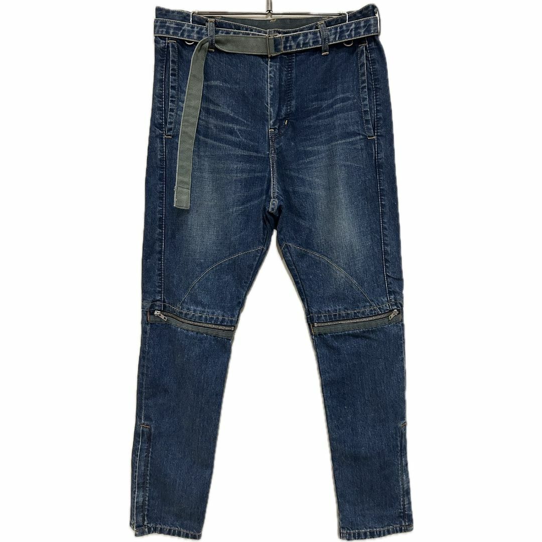 sacai - *サカイ sacai バイカー デニムパンツ ベルテッド sacai - *サカイ sacai バイカー デニムパンツ ベルテッド