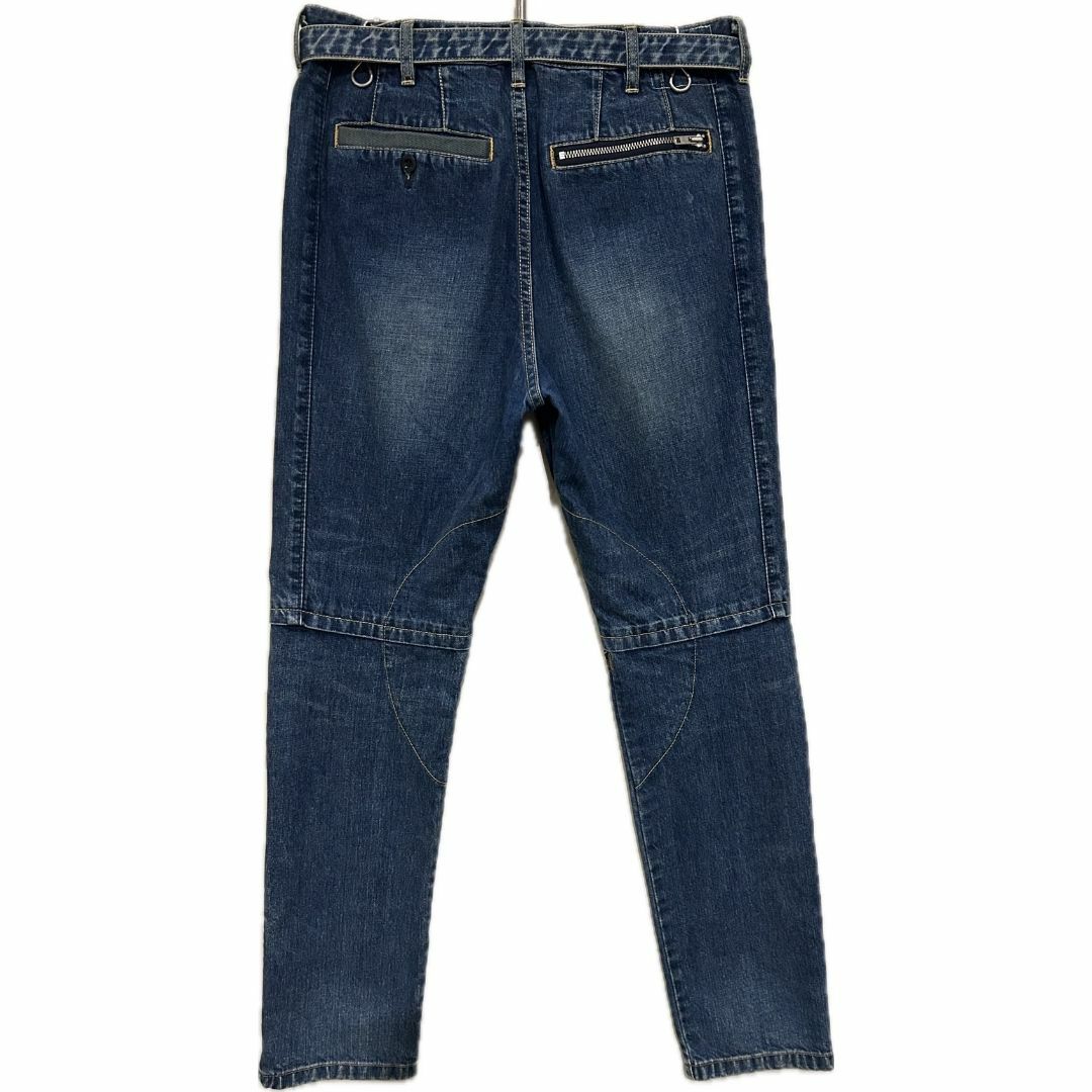 sacai - *サカイ sacai バイカー デニムパンツ ベルテッド sacai - *サカイ sacai バイカー デニムパンツ ベルテッド