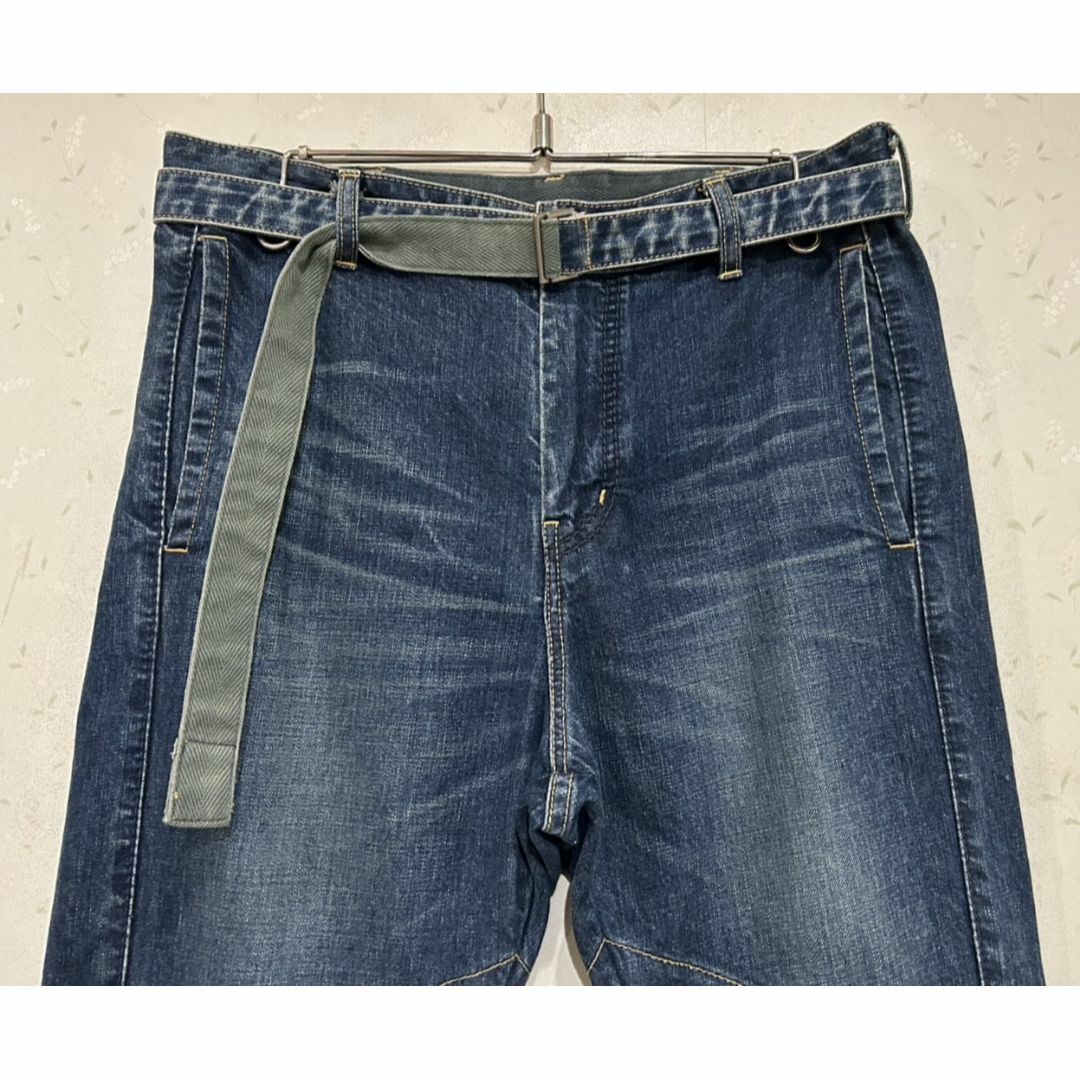 sacai - *サカイ sacai バイカー デニムパンツ ベルテッド sacai - *サカイ sacai バイカー デニムパンツ ベルテッド
