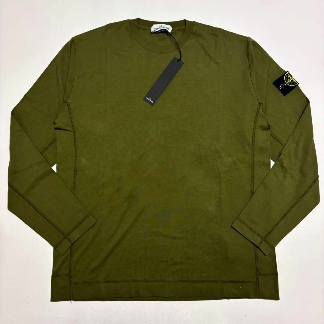 新品未使用品 XL STONE ISLAND ストーンアイランド ロンT カーキ 新品未使用品 XL STONE ISLAND ストーンアイランド ロンT カーキ