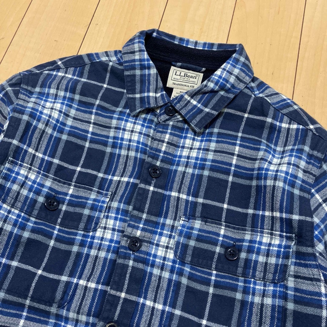 L.L.Bean - L.L.Bean エルエルビーン 長袖シャツ 裏地フリース L.L.Bean - L.L.Bean エルエルビーン 長袖シャツ 裏地フリース