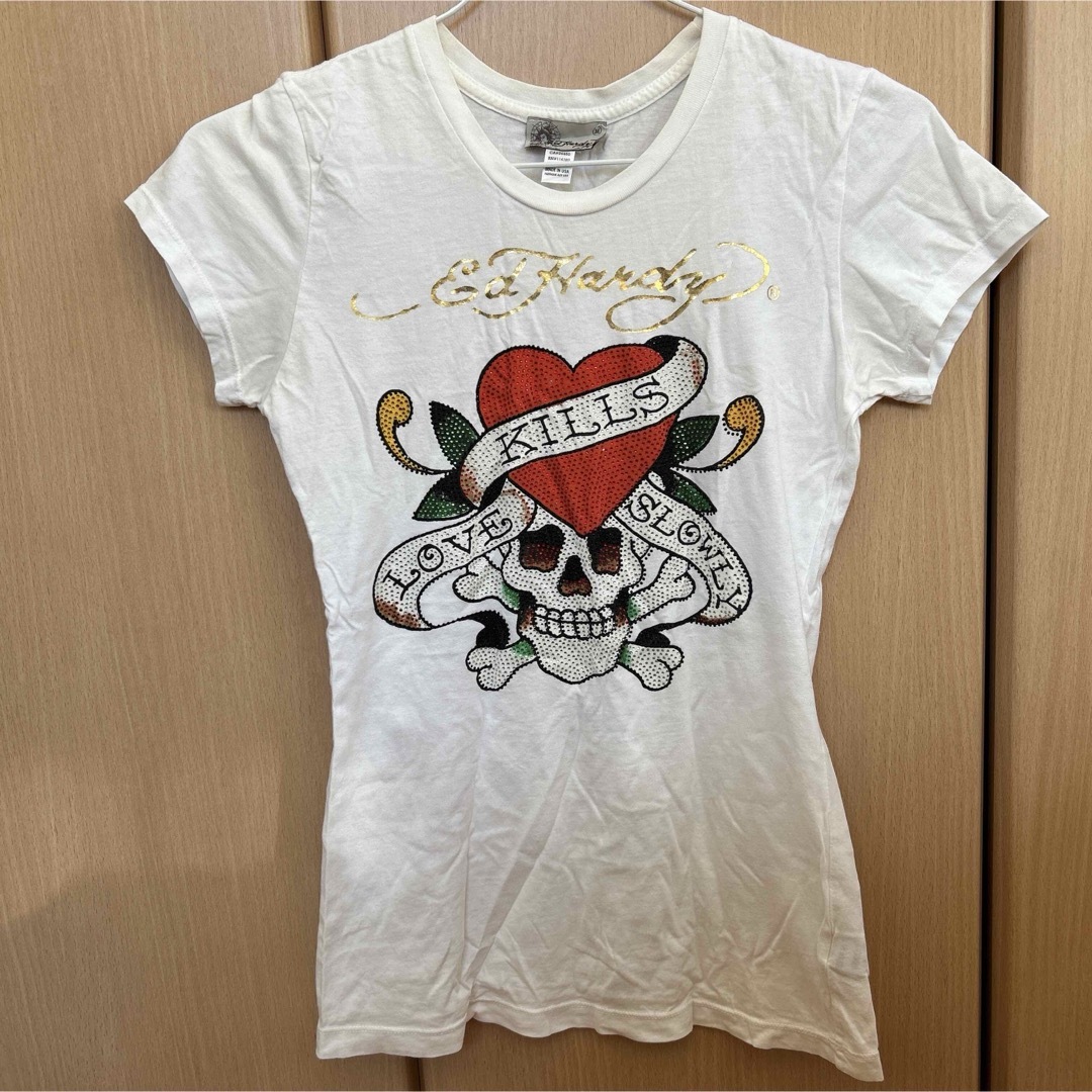 Ed Hardy - Ed Hardy エドハーディー ラインストーン Tシャツ Ed Hardy - Ed Hardy エドハーディー ラインストーン Tシャツ