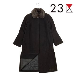 23区 - 12T426☆ 23区 ブラウン系 ロング ウールコート アウター 23区 - 12T426☆ 23区 ブラウン系 ロング ウールコート アウター