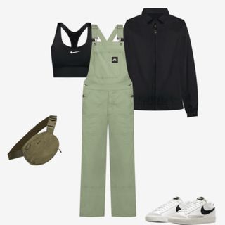 NIKE - ナイキ スウッシュ オーバーオール ブラック XXLの通販 NIKE - ナイキ スウッシュ オーバーオール ブラック XXLの通販