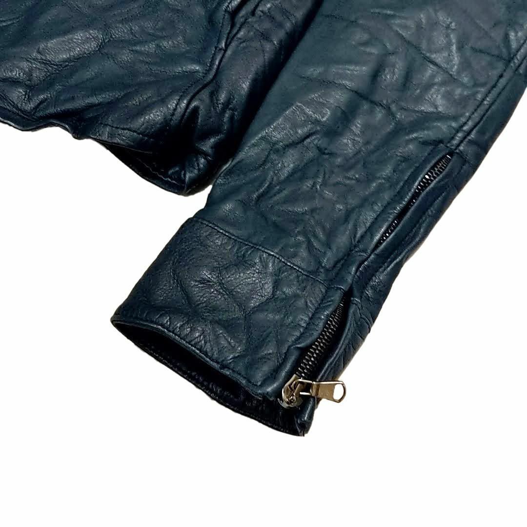 美品 ジュンハシモト レザージャケット シワ加工 10-24120105 美品 ジュンハシモト レザージャケット シワ加工 10-24120105