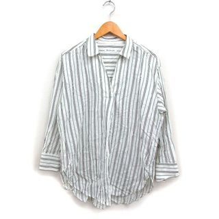 グローバルワーク(GLOBAL WORK)のグローバルワーク GLOBAL WORK ストライプ スキッパーシャツ ブラウス(シャツ/ブラウス(長袖/七分))