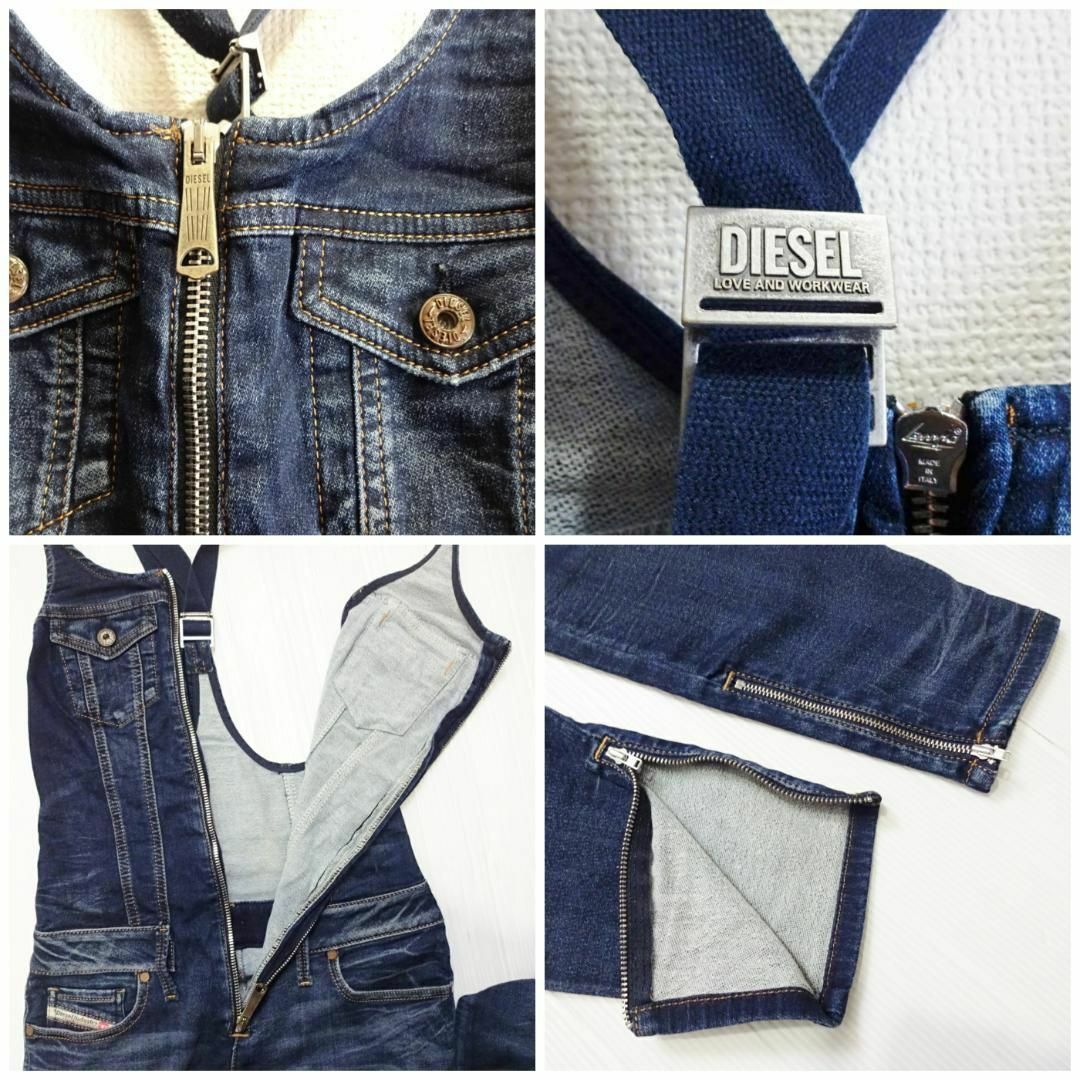 DIESEL - ディーゼル ジョグジーンズ スキニーサロペット JEOMP DIESEL - ディーゼル ジョグジーンズ スキニーサロペット JEOMP
