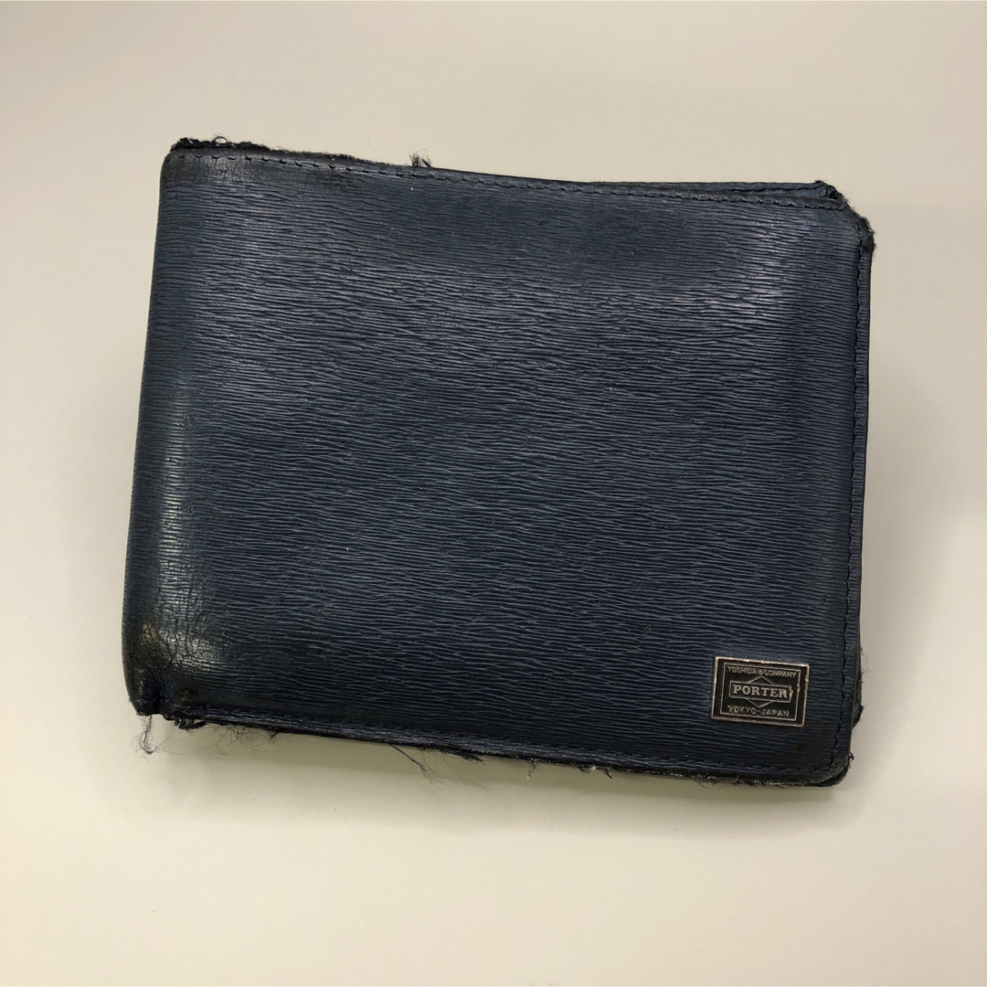 PORTER - 即決 PORTER ポーター カレント 二つ折り財布 ネイビー PORTER - 即決 PORTER ポーター カレント 二つ折り財布 ネイビー
