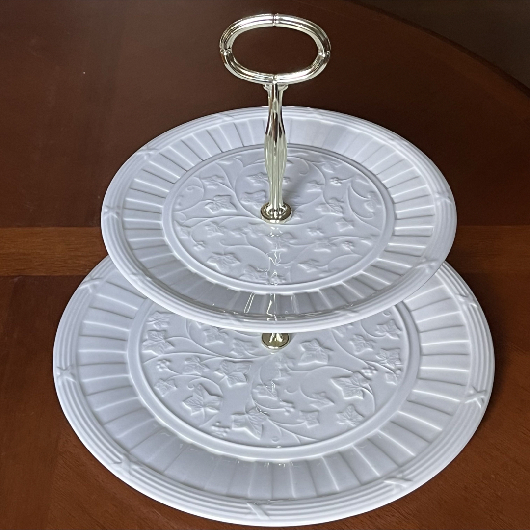 希少品】ウェッジウッド☆Classic Garden☆ケーキスタンド 希少品】ウェッジウッド☆Classic Garden☆ケーキスタンド