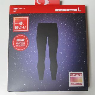 ユニクロ(UNIQLO)の新品 今季モデル★ユニクロ超極暖ヒートテックタイツ★メンズLサイズ★ブラック(その他)