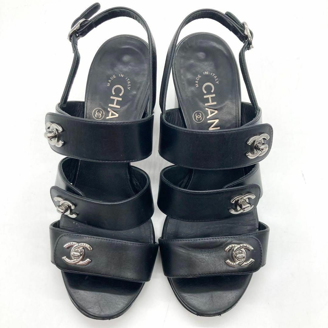 CHANEL - 【箱付き☆美品】CHANEL サンダル ターンロック ココ CHANEL - 【箱付き☆美品】CHANEL サンダル ターンロック ココ