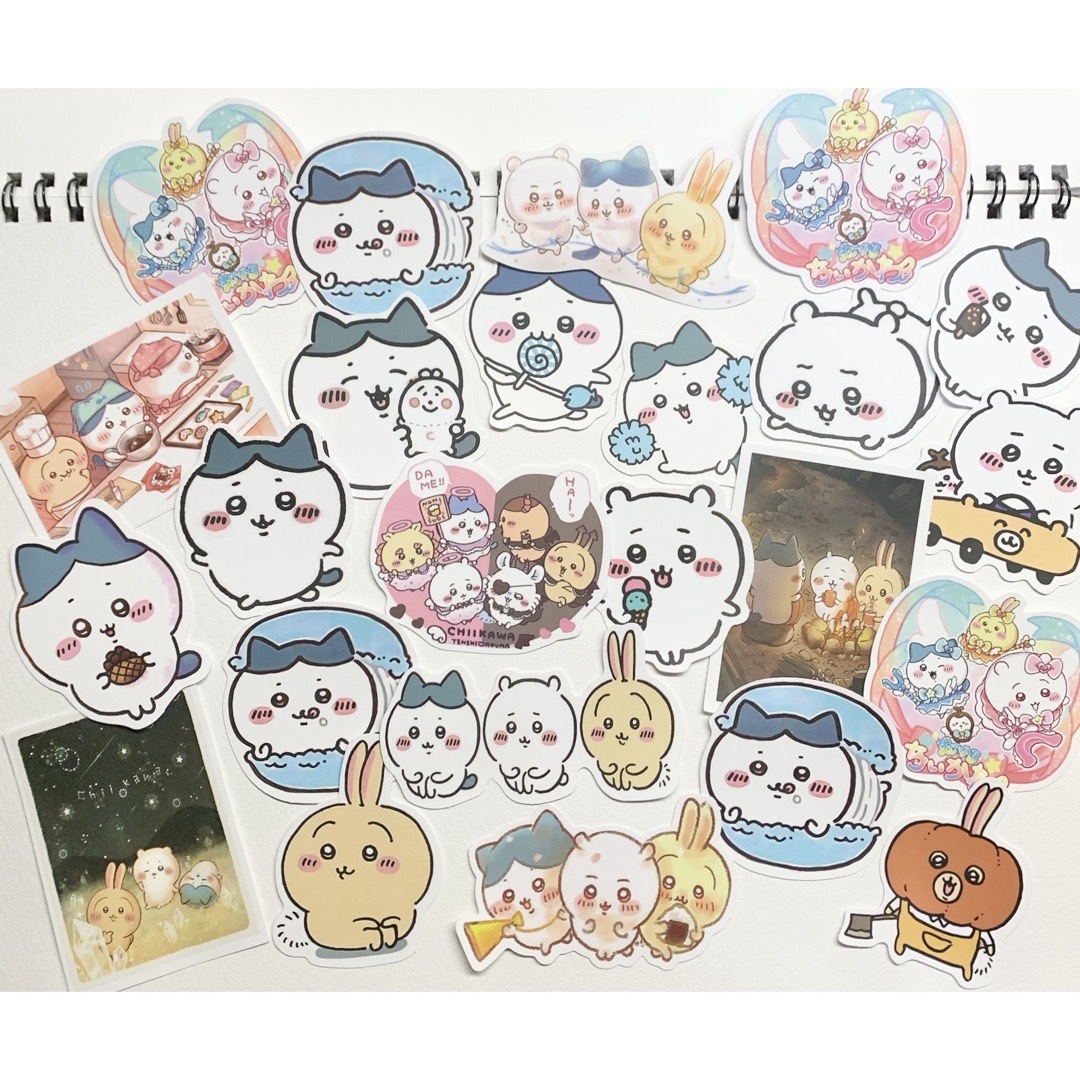 ちいかわ ハチワレ うさぎ ステッカー シール 24枚 セット まとめ売り エンタメ/ホビーのおもちゃ/ぬいぐるみ(キャラクターグッズ)の商品写真