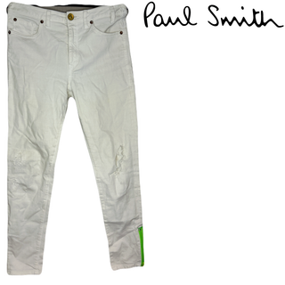 最終値下げ PaulSmith ポールスミス メンズ パンツ デニム 白 古着(デニム/ジーンズ)