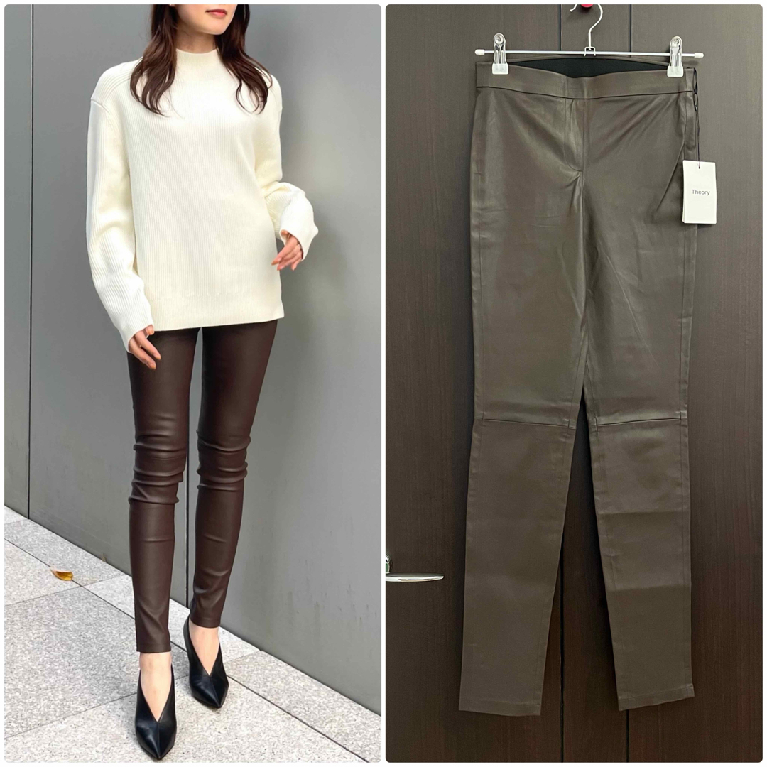 Theory - 新品 theory 22AW レザーパンツ レザーレギンス Theory - 新品 theory 22AW レザーパンツ レザーレギンス