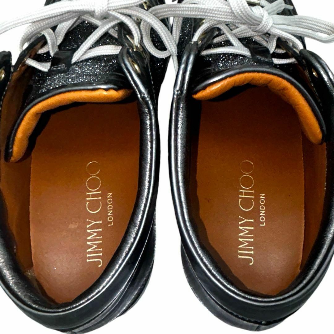 JIMMY CHOO】ジミーチュウ グリッター スニーカー スター ゴージャス JIMMY CHOO】ジミーチュウ グリッター スニーカー スター ゴージャス