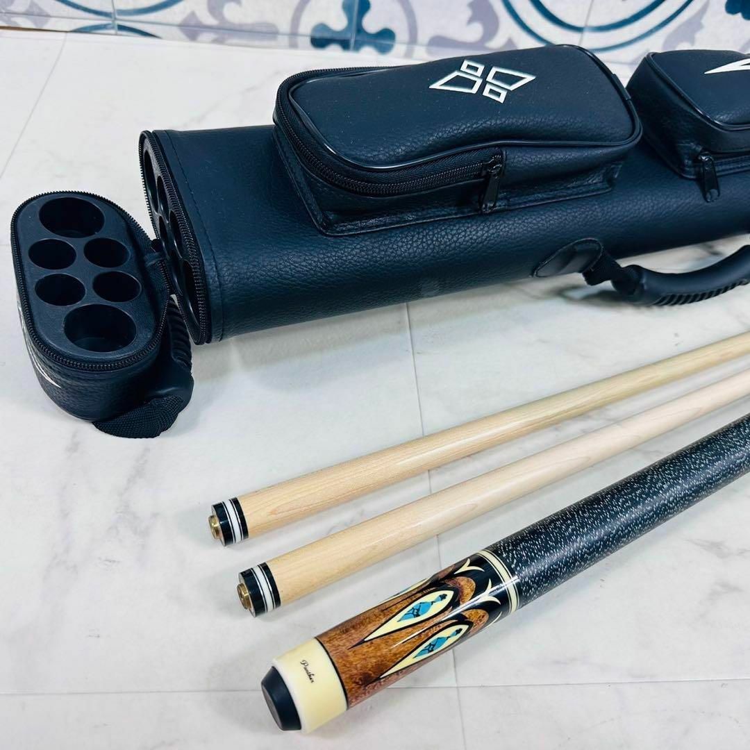 Panther パンサー バッド ビリヤード シャフト×2 レザーケース Panther パンサー バッド ビリヤード シャフト×2 レザーケース