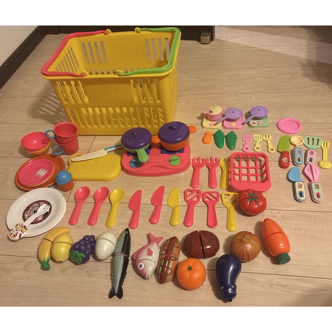 おままごと キッチンセット 2種 キッズ/ベビー/マタニティのおもちゃ(知育玩具)の商品写真