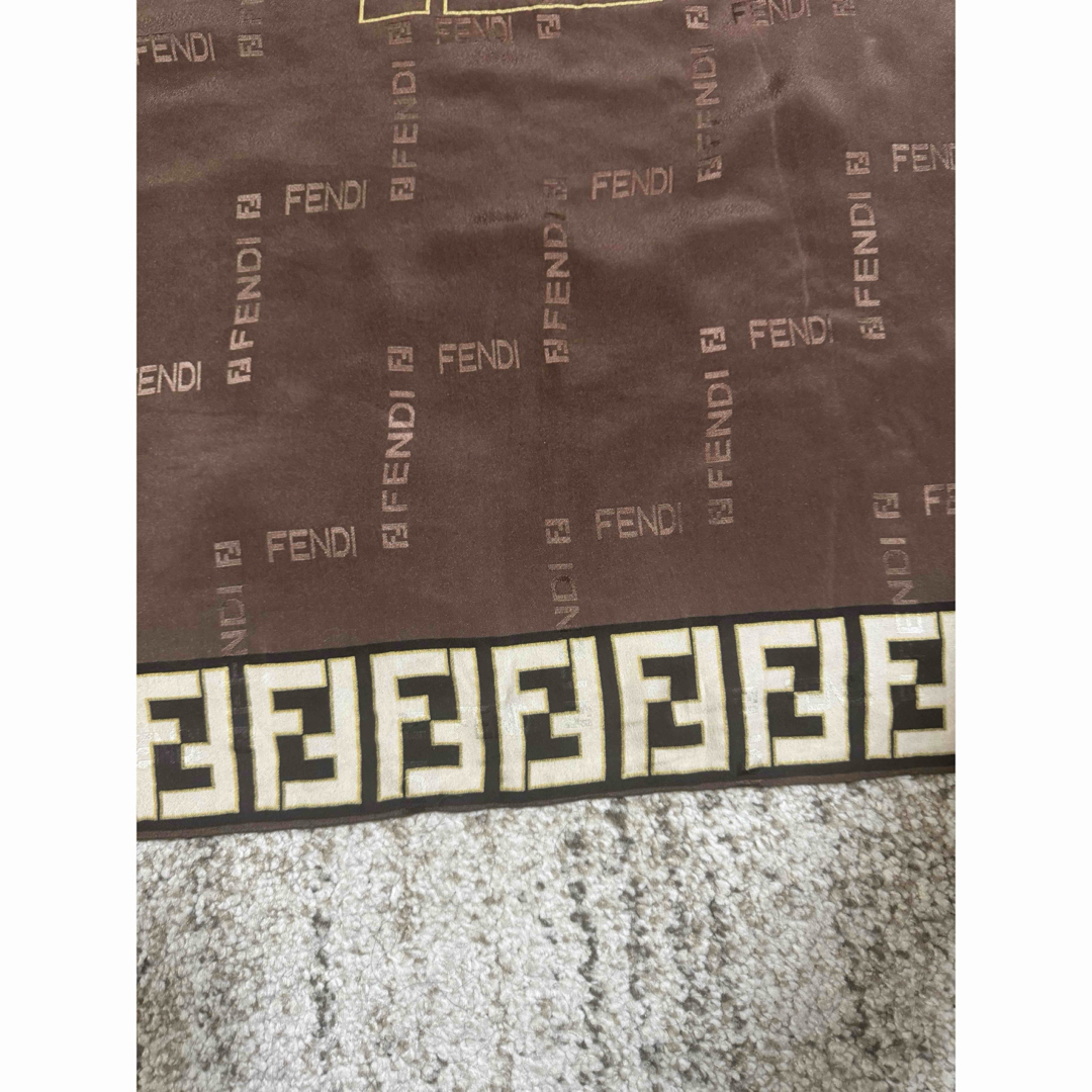 FENDI - フェンディ FENDI スカーフ ストール ズッカ柄 シルク FENDI - フェンディ FENDI スカーフ ストール ズッカ柄 シルク