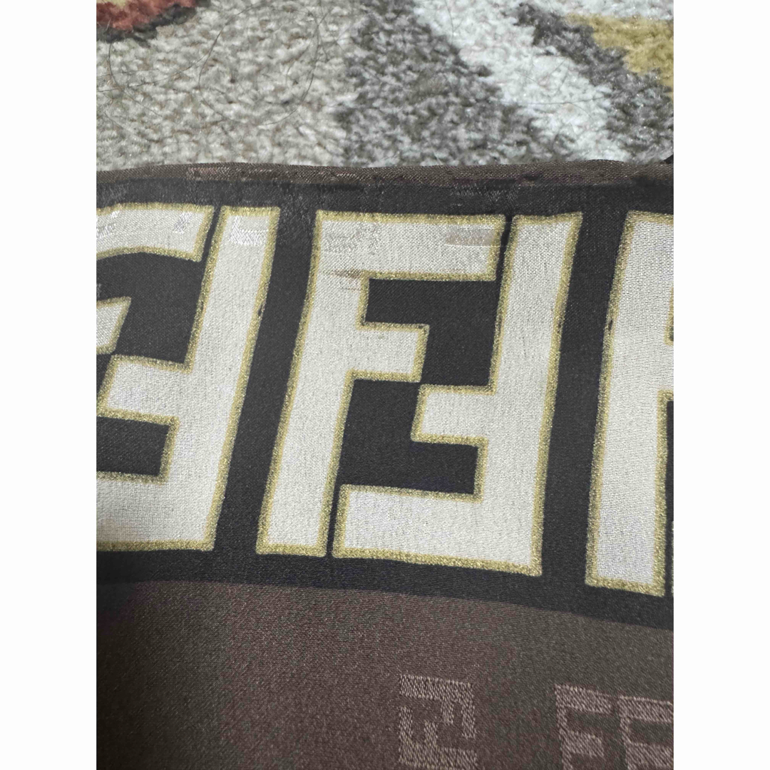 FENDI - フェンディ FENDI スカーフ ストール ズッカ柄 シルク FENDI - フェンディ FENDI スカーフ ストール ズッカ柄 シルク