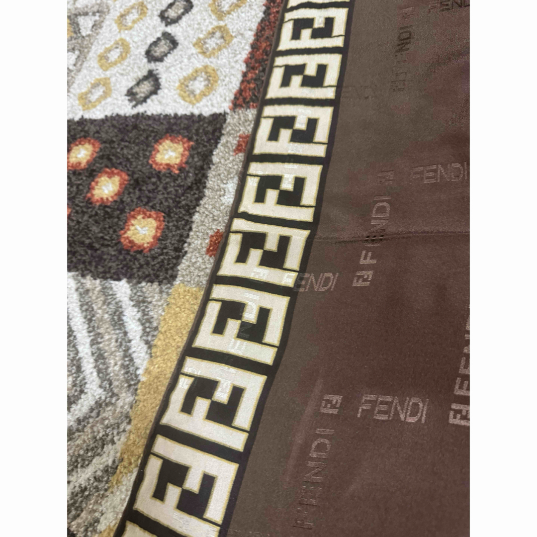 FENDI - フェンディ FENDI スカーフ ストール ズッカ柄 シルク FENDI - フェンディ FENDI スカーフ ストール ズッカ柄 シルク