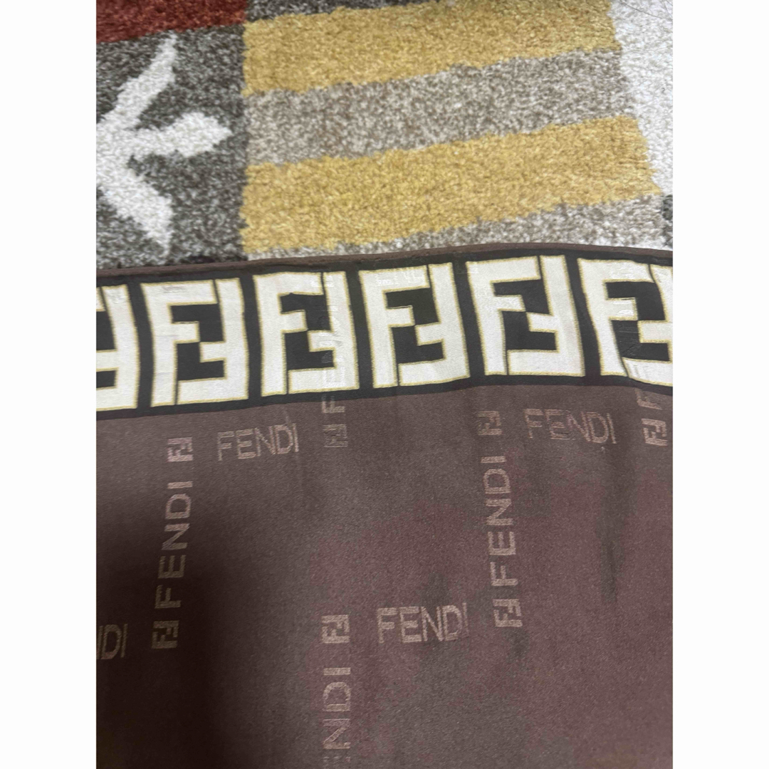 FENDI - フェンディ FENDI スカーフ ストール ズッカ柄 シルク FENDI - フェンディ FENDI スカーフ ストール ズッカ柄 シルク